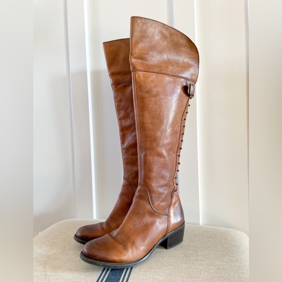 Vince Camuto Shoes - VINCE CAMUTO “Bilco” Over the Knee Tall Studded Leather Boot Size 8 1/2